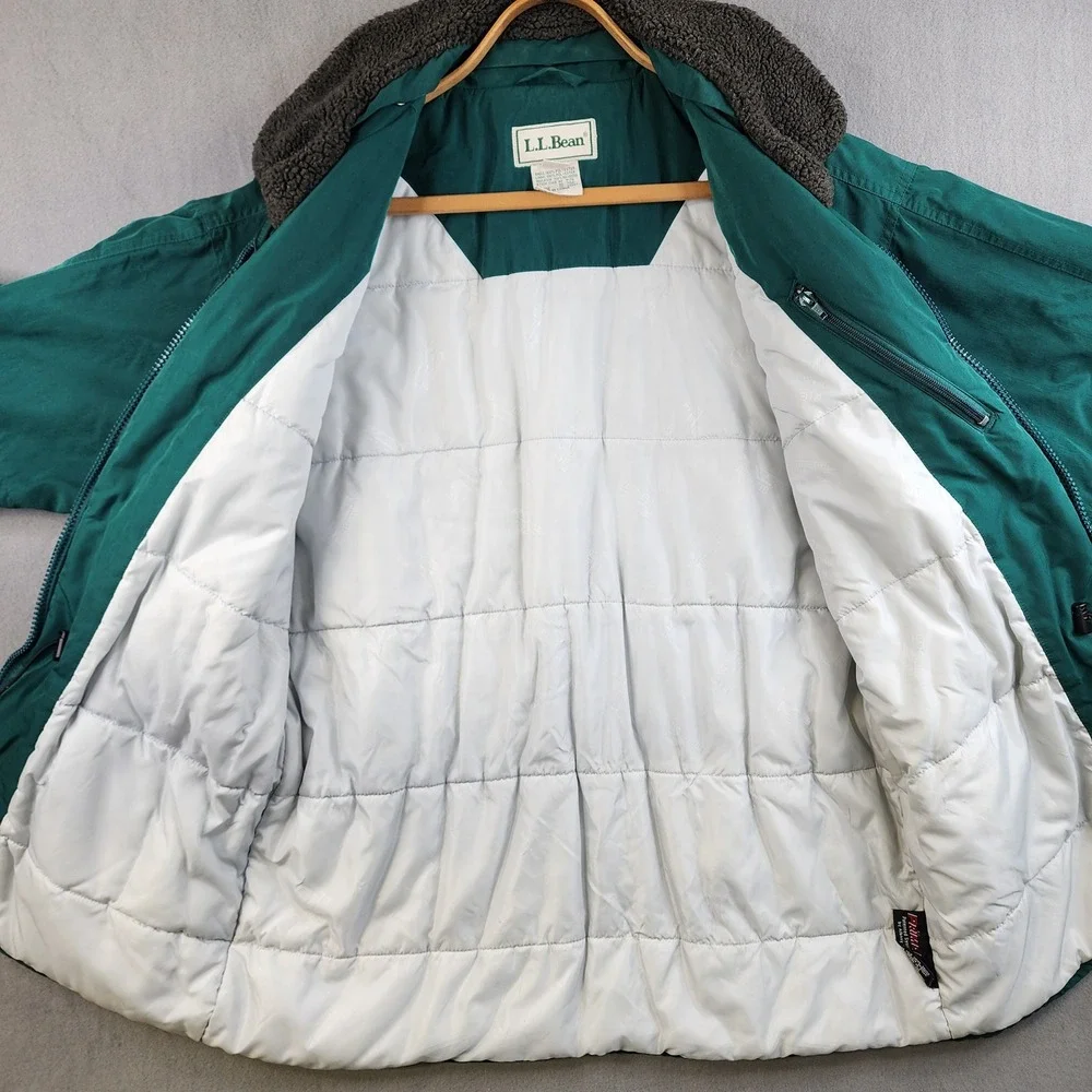 Vintage‎ L.L. Bean Sherpa Collar Primaloft Field Jacket Outdoor Utility Parka L